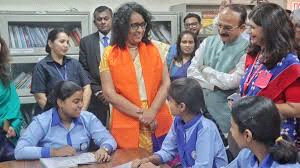 श्रीलंका की प्रधानमंत्री ने किया दिल्ली के सरकारी स्कूल का दौरा
