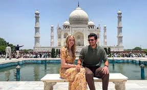 ट्रंप की बेटी टिफनी ने पति के साथ ताजमहल देखा