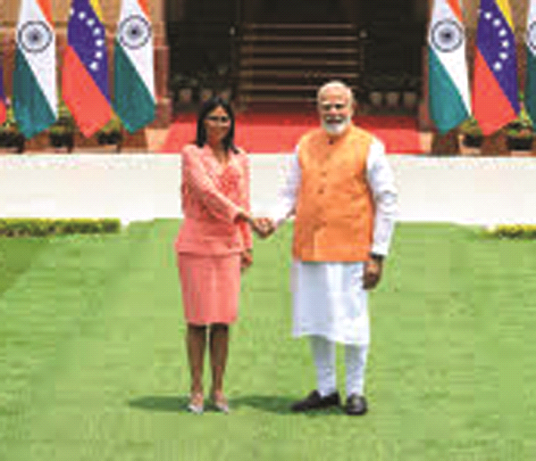 होर्मुज संकट के बीच वेनेजुएलाई राष्ट्रपति भारत आईं, पीएम मोदी से मिलीं, तेल सप्लाई पर बड़ा समझौता