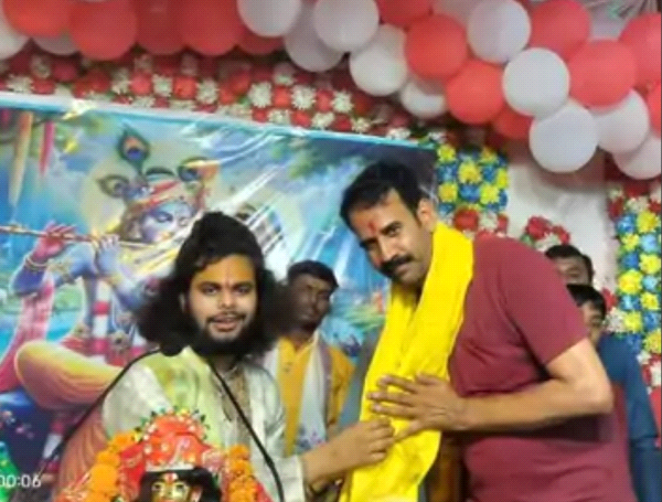 श्रीमद्भागवत कथा के अंतिम दिन कृष्ण सुदामा मित्रता की कथा सुनाई