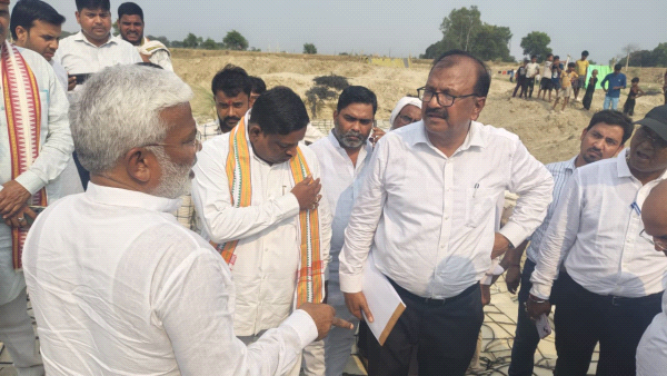जल शक्ति मंत्री ने काटन रोधी कार्य का किया निरीक्षण
